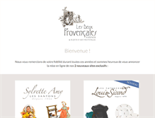 Tablet Screenshot of lesdeuxprovencales.com